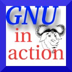  [GNU in action icon] 