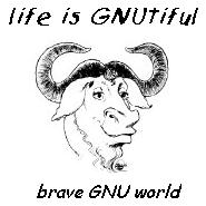  ['Life is GNUtiful - brave GNU world Thumbnail] 