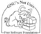  [image d'un Hacker GNU écrivant] 