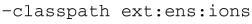 [ gnu -classpath ext:ens:ions ]