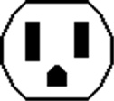  [icon of an electrical socket] 